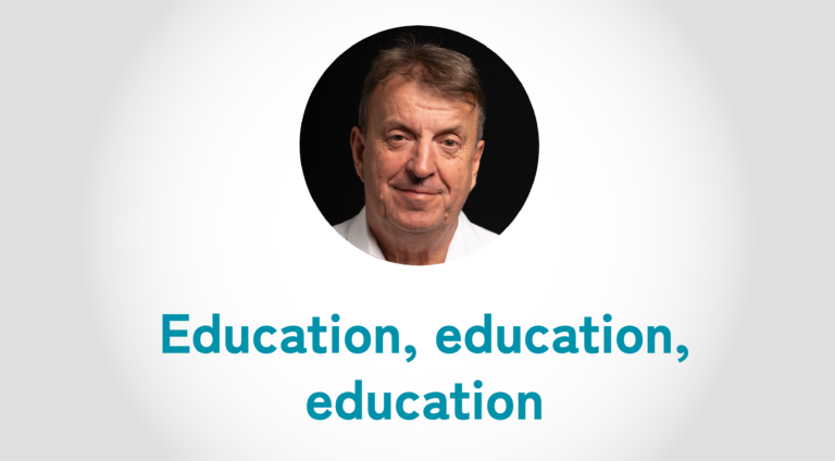 Blog header image, education education education